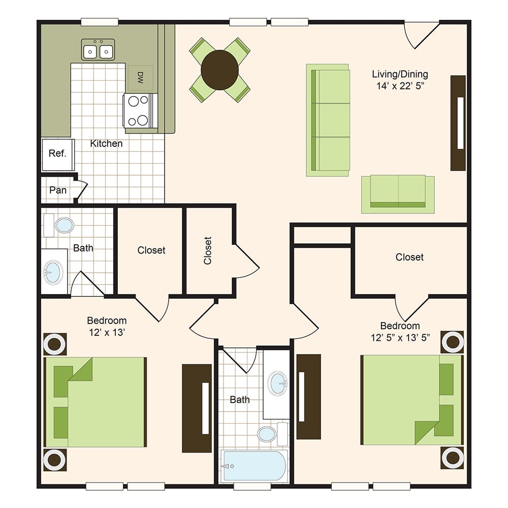 Floor plan 11 | 9900 Memorial Houston Apartments